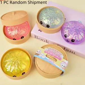 Colorful smiley face simulation steamer big buns pinch music cute slow rebound play TPR buns pull music