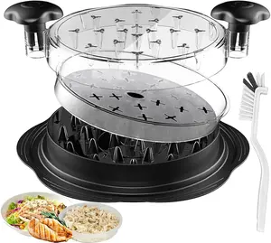 Large Chicken Shredder Tool Pro – Heavy Duty Meat Shredder for Chicken, Pork & Beef | Easy Twist Handle, BPA-Free, Dishwasher Safe Pulled Meat Maker