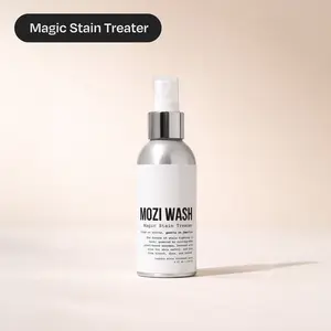 MOZI WASH Magic Stain Treater Unscented Stain Spray 4 fl oz Plant-Based Formula for Effective Clothes Cleaning Gentle on Fabric Eco-Friendly