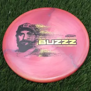 Discraft Special Blend Titanium Metallic Big Z Pearl Buzzz with 2026 Chris Dickerson Tour Series Stamp - 176.1g - Orangeish Pink