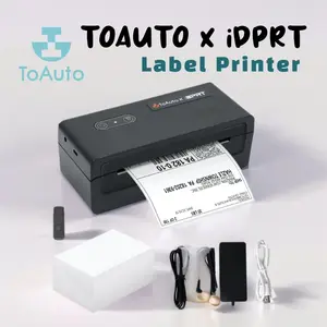 TOAUTO x iDPRT Bluetooth Thermal Label Printer, 4x6 Wireless Shipping Label Printer for Small Business, Office, Compatible with Android, iPhone, Windows, MacOS – Works with Amazon, Ebay, FedEx, DHL