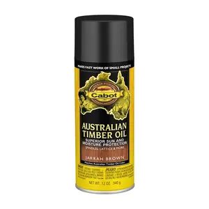 Cabot Australian Timber Oil Treatment (Model 1001206) - 12oz Transparent Wood Sealant, Deck & Fences Jarrah Brown Smooth Finish, Mildew-Resistant Paint Care Solution, 6-Container Set