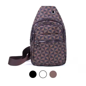 Patterned PU Leather Crossbody Sling Bag