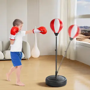 Mother's Day gift box set,inflatable freestanding punching bag boxing kit with gloves,summer-style product for releasing energy and stress, play equipment suitable for empty hand martial arts and beginner Taekwondo training, soft, safe inflatable material
