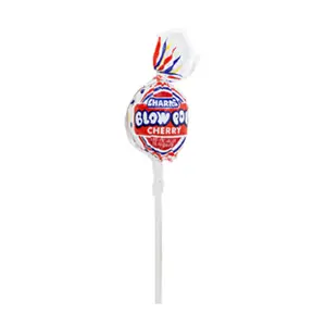 24x Charms Cherry Blow Pop - Sucker Lollipop with Bubble Gum Center Sweet Treats Kids Party Favors Goodie Bag Fillers Classic Snack Bulk Pack Bundle Wholesale Value Variety Halloween Easter Stocking Stuffers 24ct 0.65oz Each