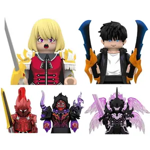 WM6220 WM6221 Solo Leveling Building Blocks Sung Jin Woo Mini Action Figure Toys