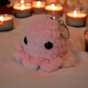 Octopus / Crochet/ Plushy/ Keychain/ Back to School/ Fabric