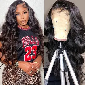 13x4 Body Wave Lace Front Wigs Human Hair 180% Density 13x6 HD Lace Frontal Wigs Human Hair Pre plucked with Baby Hair Natural Hairline Brazilian Virgin Human Hair Wigs For Women