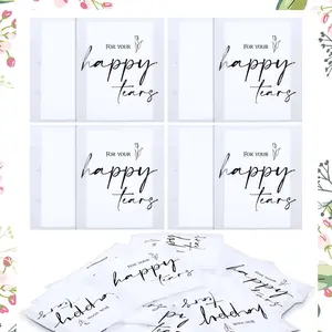 30-Pack Happy Tears Tissue Packs for Weddings — 3-Ply Wedding Tissues for Guests, Travel Size, Bulk Facial Paper, Welcome Bag Stuffers, Gifts for Bride, Groom, and Mother
