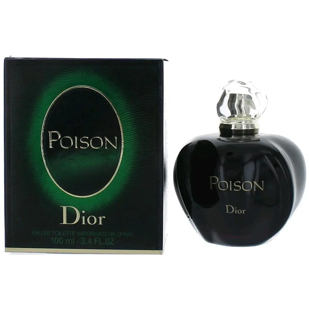Dior Poison Eau de Toilette Spray for Women, Authentic Fragrance in a 3.3 fl oz / 100ml Bottle for Daily Wear, Fresh