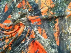 Printed Bullet Liverpool Textured True Timber Orange Blaze MC2 Camo Fabric U10