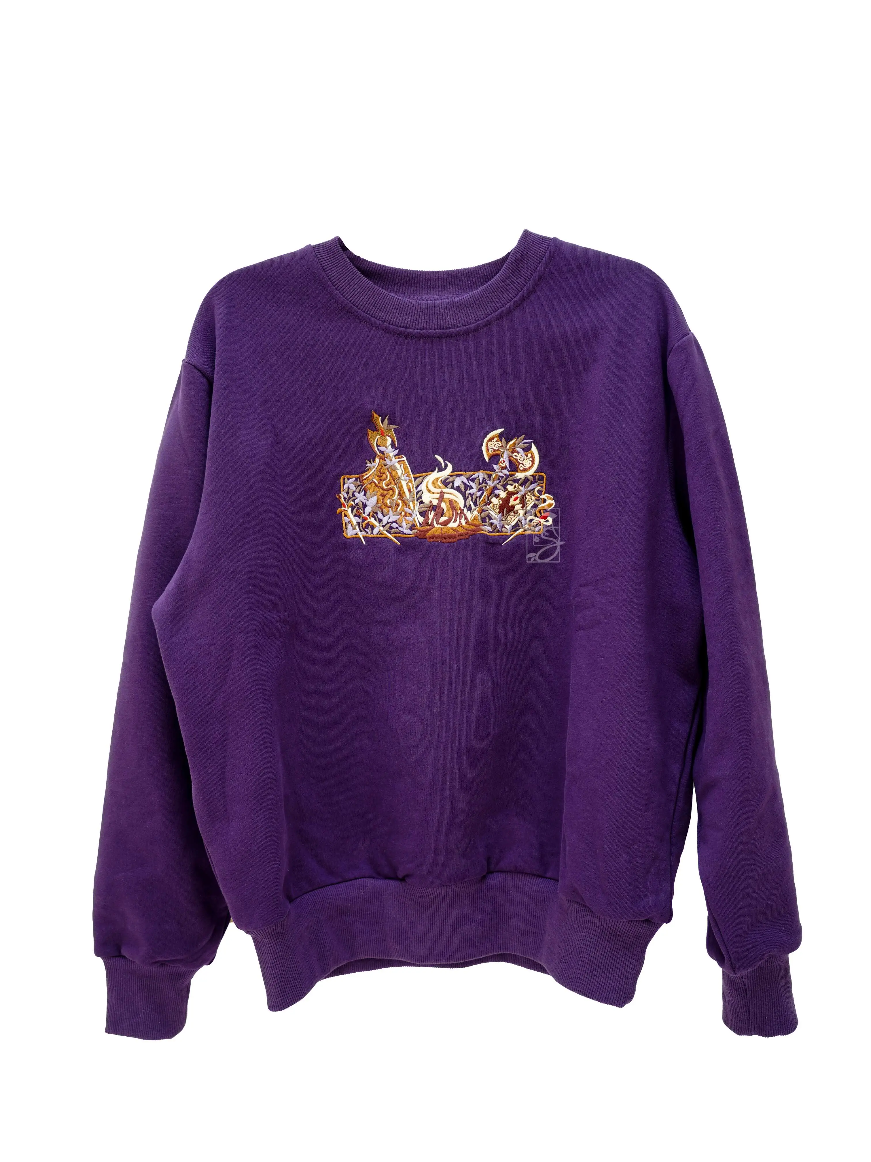 Journey's End 100% Cotton Embroidered Inner Fleece Sweatshirt | Cozy Nostalgic Campfire Vibe