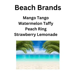 Beach Themed Loaded Energy Drink - Hydrating Tea with Blueberries & Grape - 0g Sugar, 15 Calories, 32 oz, No Added Sugar, Suitable for All Ages - Beverage