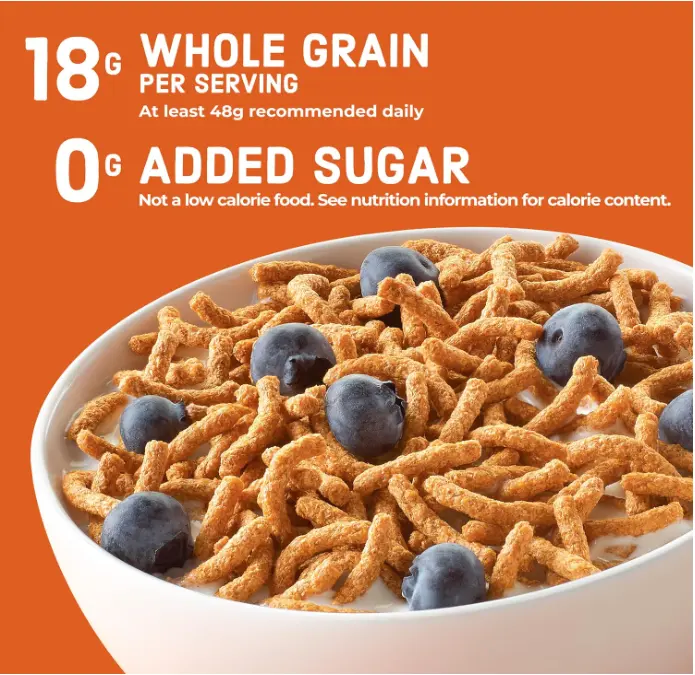 Fiber One Original Bran Cereal, High Fiber, Whole Grain, 19.6 oz | 65% Daily Value of Fiber, Glp-1 Friendly, Excellent Source of Iron & Vitamin B12, 18G Whole Grain