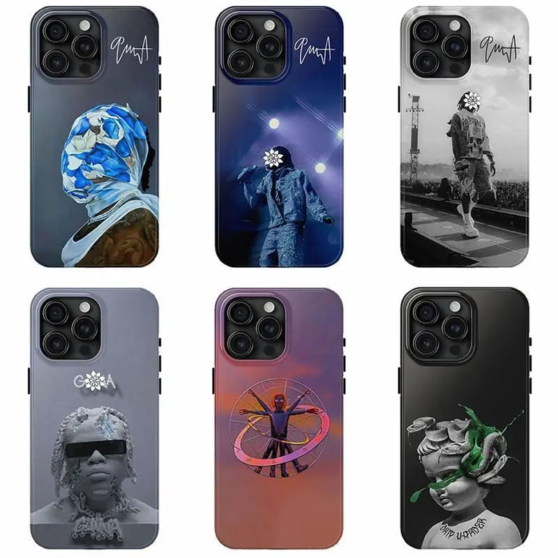 Wun-Gun Aesthetic Shockproof Smartphone Case Cover - Wun World Tour 2025 Accessory with Precise Cutouts, Compatible with iPhone 11-17 Pro Max/14 Plus & Samsung Galaxy S23-25, Accessories