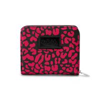 Cheetah Print Zip-up Wallet - Hot Pink