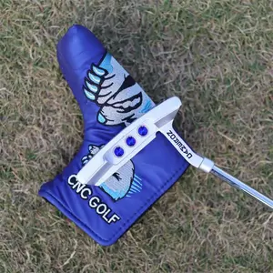 2026 Golf putter, straight blade type, with cover, straight push, stainless steel, integrated balance