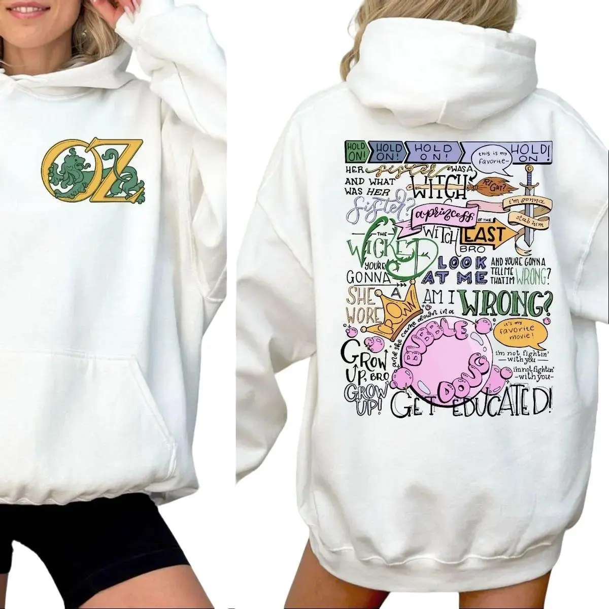 Witch Shirt, Her Sister Was A Witch, Wicked Witch Of The East Bro Hand Two Sides, Wiizard Of 0z Shirt, Unisex Sweater Pullover Tee