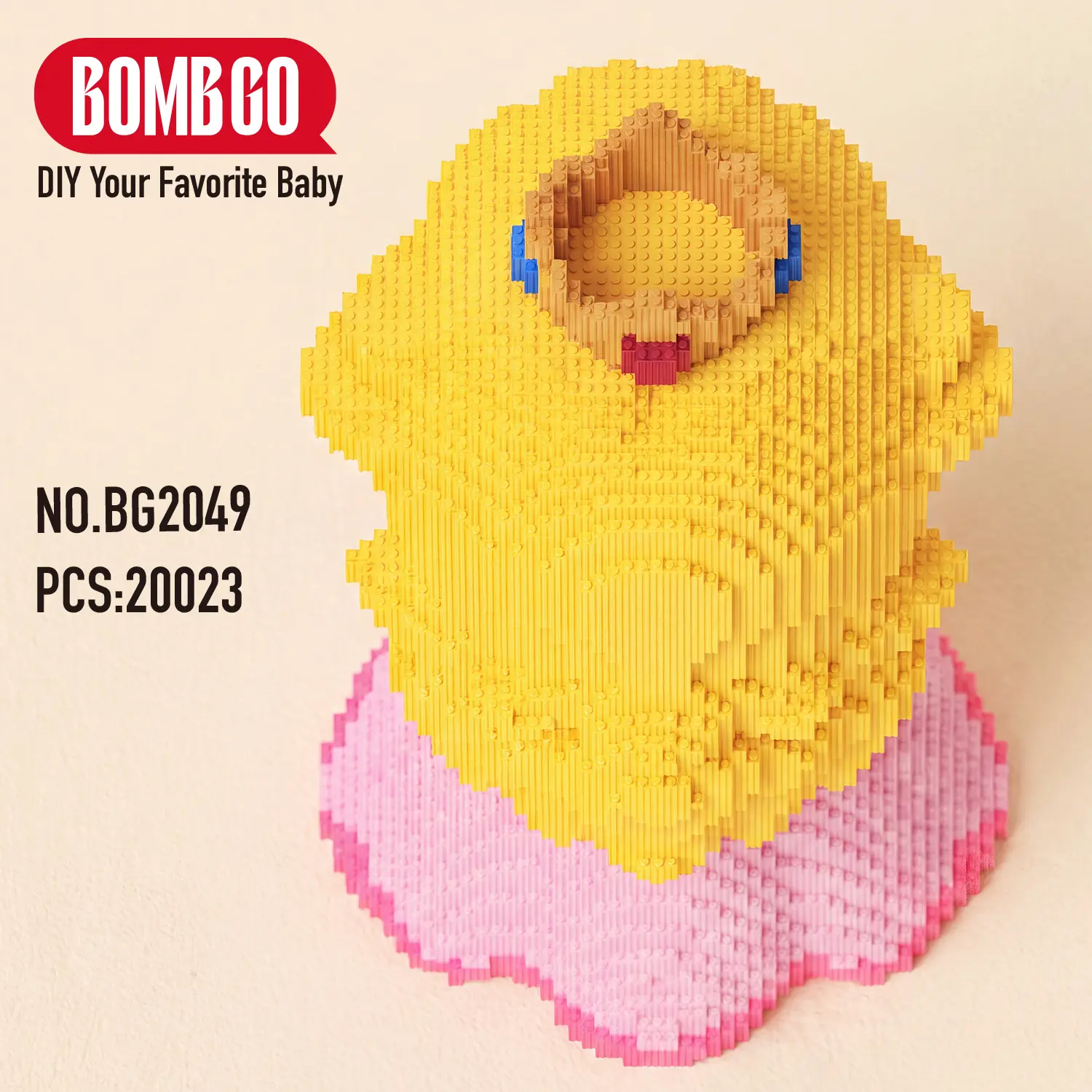 BOMBGO【XL】【Pink Princess】 3D Micro Pixel Bricks Building Blocks Kit,Home Decor/Christmas Gift/Stress Relief DIY/Collectible Figure/20023PCS, BG2049