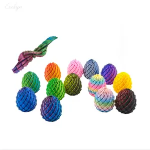 Transformable Dragon Egg Fidget Toy, 3D Printed Wiggle Snake Egg Toy, Novelty Stress Relief Toy, Fun Interactive Desk Toy for Kids & Adults