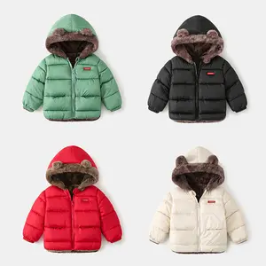 NewNew Off-Season Kids' Puffer Jacket - Fleece Lined Thickened Lamb Wool Coat for Boys, Girls & Toddlers