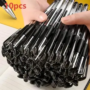 0.5mm Gel Pen, 10pcs/set Smooth Writing Gel Pen, Portable Durable Multi-purpose Gel Pen for Office, Student, Writing, Signature, Exam, Office Stationery, Stationery Office Supplies