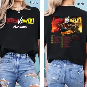 Busted Vs McFly Tour Tshirt, Music Concert Tshirt, Team Tour 2025 Shirt, Team McFly Shirt, Concert Announced Top, McFly Band Shirt