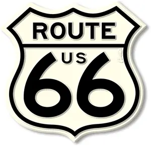 Giant Route 66 Shield Highway Sign Magnet by Classic Magnets