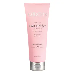COOCHY Fab Fresh Feminine Wash - Daily Moisturizing & pH Balanced Intimate Cleanser for Odor Defense & Comfort - Peony Prowess Scent - 7.2 oz