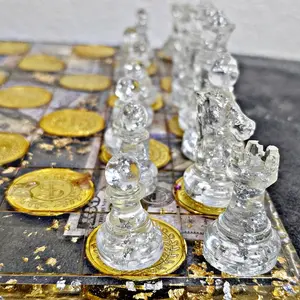 Luxury Money Resin Chess Set