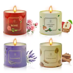 30oz Luxury Scented Candle Gift Set for Women  Rose, Sandalwood, Cinnamon & Lavender, Perfect Christmas, Valentine’s, Birthday Gift