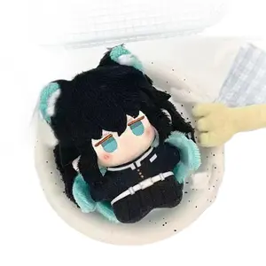 Demon Slayer Anime Mini Plush Toy 10cm Tokitou Muichiro Squeaky Stuffed Doll Cosplay Home Decoration Toy