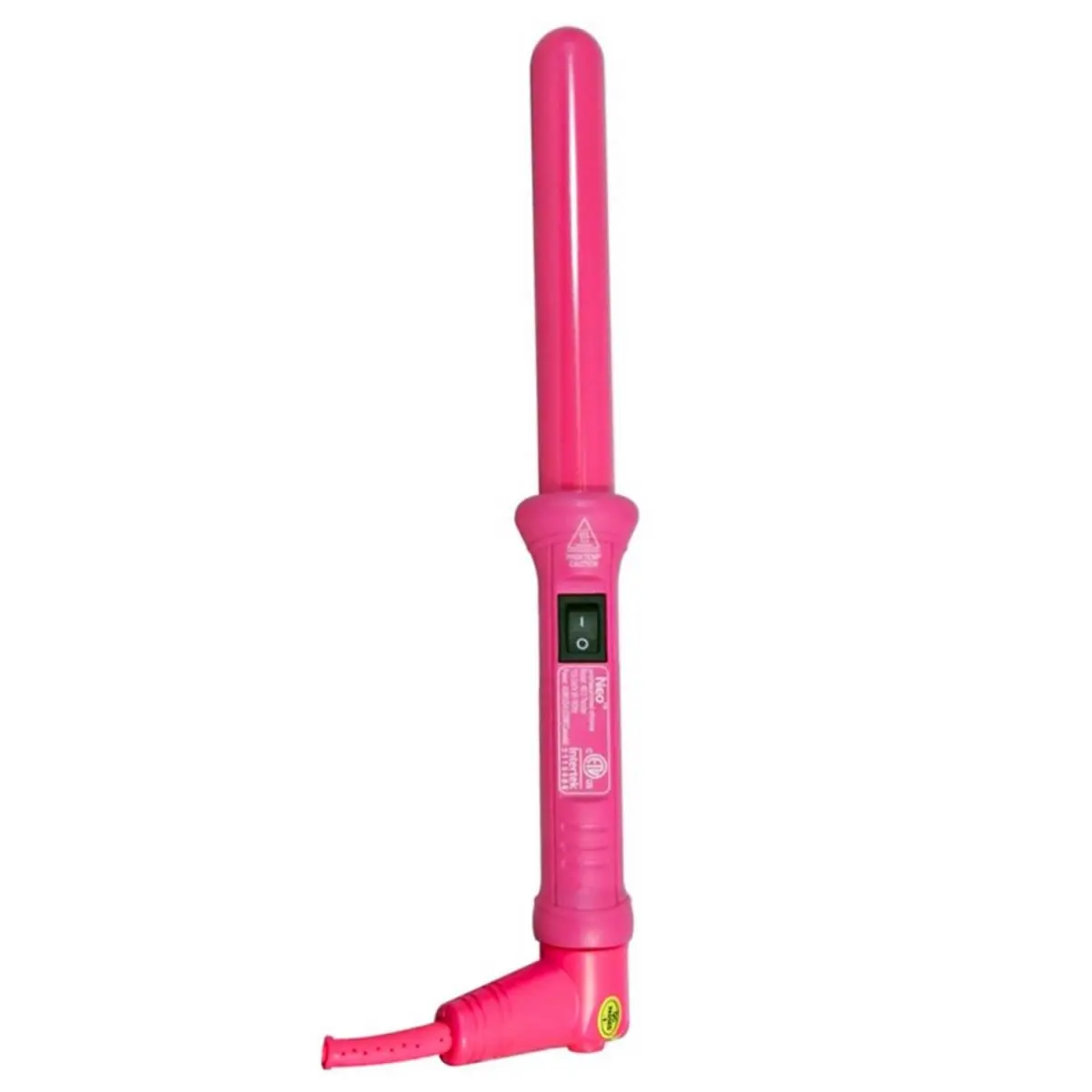 212 MAIN Proliss The Twister 25mm Ceramic Clipless Curling Wand Curler, Heat Styling Tool for All Hair Types, Frizz-Free Root-to-Tip Styling, Pink