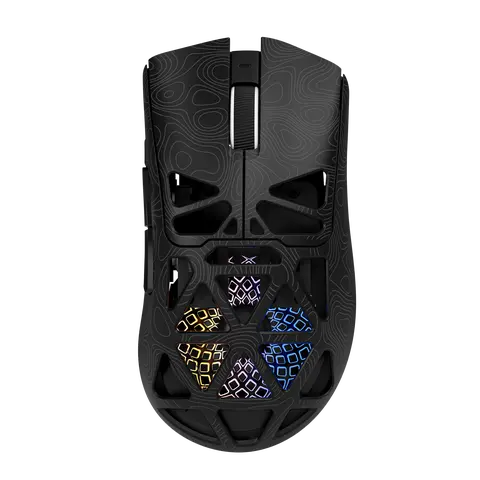 FURYCUBE G11 Tri-Mode Wireless Gaming Mouse - 2.4G, Bluetooth, Wired Rechargeable, Color-Changing LED Lights, High-Precision Optical Sensor, Enhanced Performance, Compatible Mouse for Gamers, PC Setup, Geek Gift, Gamer Stuff