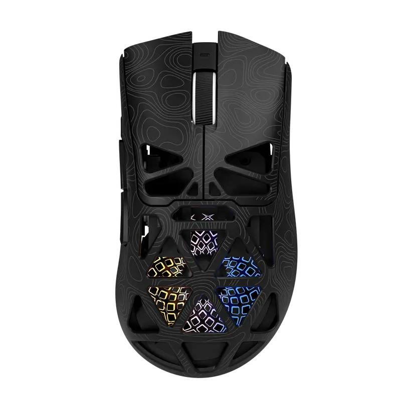 FURYCUBE G11 Tri-Mode Wireless Gaming Mouse - 2.4G, Bluetooth, Wired Rechargeable, Color-Changing LED Lights, High-Precision Optical Sensor, Enhanced Performance, Compatible Mouse for Gamers, PC Setup, Geek Gift, Gamer Stuff