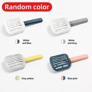 Random Color Large Cat Litter Scoop – Durable Plastic Shovel for All Litter Types, Easy-to-Use Pet Cleaning Tool, Multi-Color Cat Litter Box Shovel