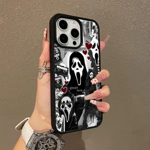 Trendy Magnetic Case for iPhone11/12/13/14/15/16/17/promax Scream Collage Art MagSafe Ready, Ultra Thin & Shockproof | Cute Pick for Girls