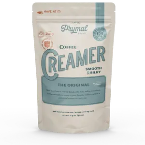 Prymal Sugar-Free Coffee Creamer Powder - Smooth & Silky Original Flavor Beverage, No Seed Oils, Non-GMO, Gluten-Free, Made with MCT Oil & Coconut Milk, Coffee Flavor Enhancer
