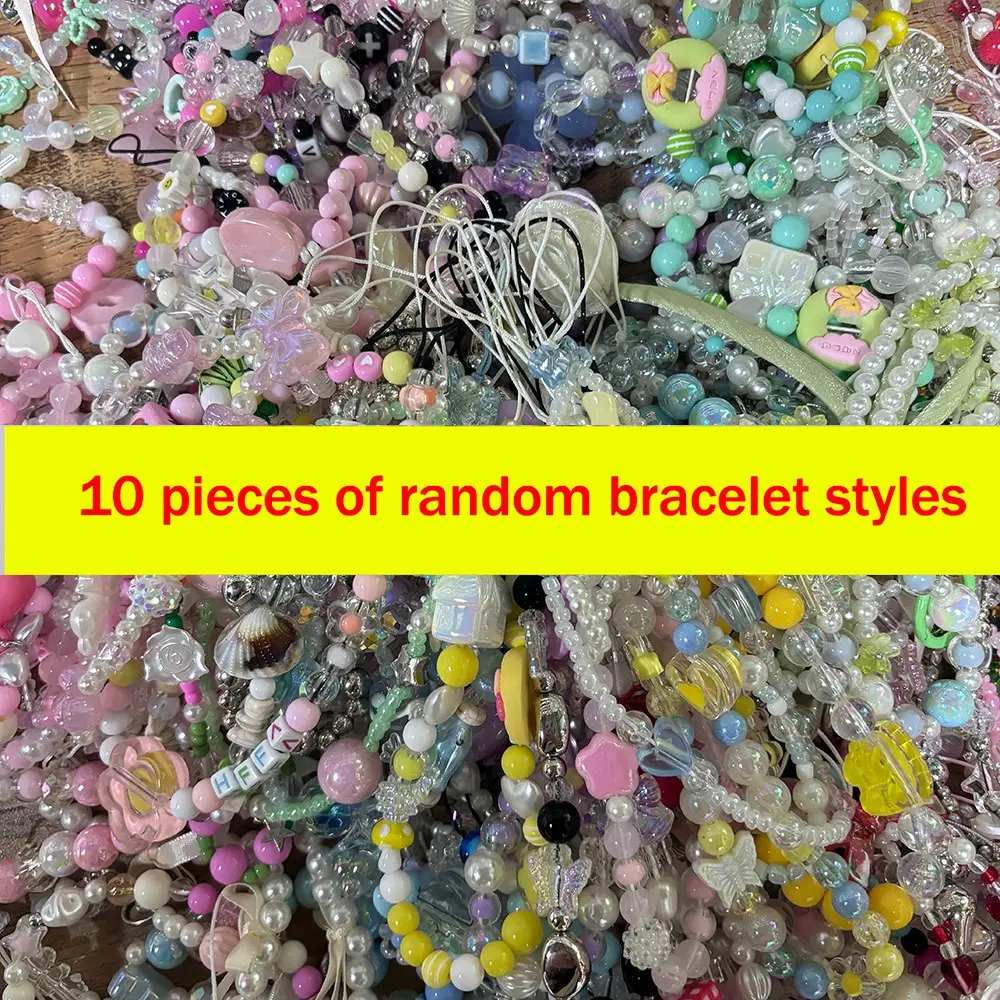 10 Random Style Mixed Phone Lanyards, Non-Repeating Designs, Fashionable Cute Creative Phone Accessories, Phone Decoration, Stylish Mobile Charm Pendants, Phone Charms, Cellphone Accessories