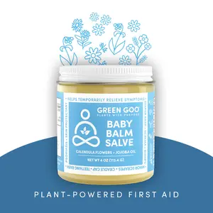 Green Goo Balm Moisturizer for Soft and Smooth Skin - Organic Gentle Moisturizing & Soothing Lotion, Helps Relieve Skin Irritations