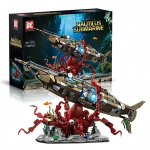 1190+pcs Conch Submarine Building Model Kit, Military Submarine Series, DIY Assembly Set for Ages 8+, Home Decor Collectible