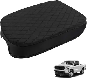 Center Console Cover for Nissan Frontier 2026 2025 2024 2023 2022  Armrest Cover, PU Leather Arm Rest Pad, Console Box Cover Center Console Cushion