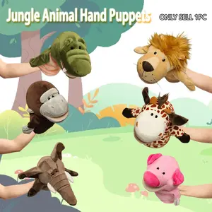 Adjustable Mouth Puppet Set for Kids, Animal Plush Toys for Boys & Girls, Role Play, Birthday Gift, Valentine's Day, Easter, Mother's Day