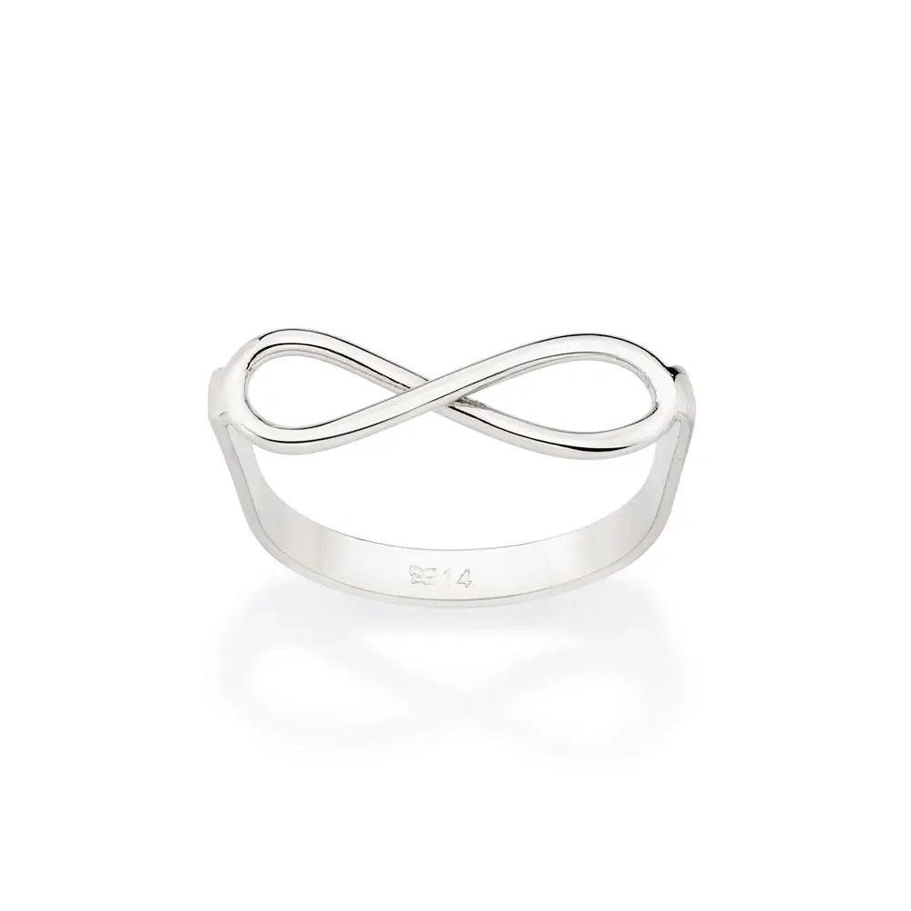 PLATINUM ETERNITY SKINNY RING