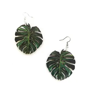 Monstera Earrings