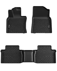 GARVEE Floor Mats for Toyota Camry 2012 2013 2014 2015 2016 2017, TPE All Weather Custom Fit Front 1st & 2nd Row Floor Liner, Black
