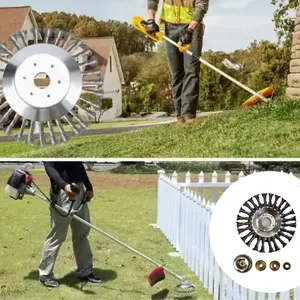 Steel Wire Brush Trimmer for Weed Removal, Grass Cutting & Rust Removal, Outdoor Garden Tool, Suitable for Lawn Mowers & Park Equipment