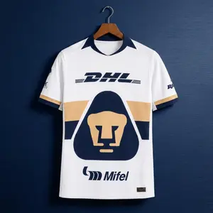 White Gold Lion Inspired Soccer Jersey Retro Football Shirt Minimal Streetwear Fan Tee Unisex Sports Fashion Top Vintage Athletic Style -  Full Print Logo