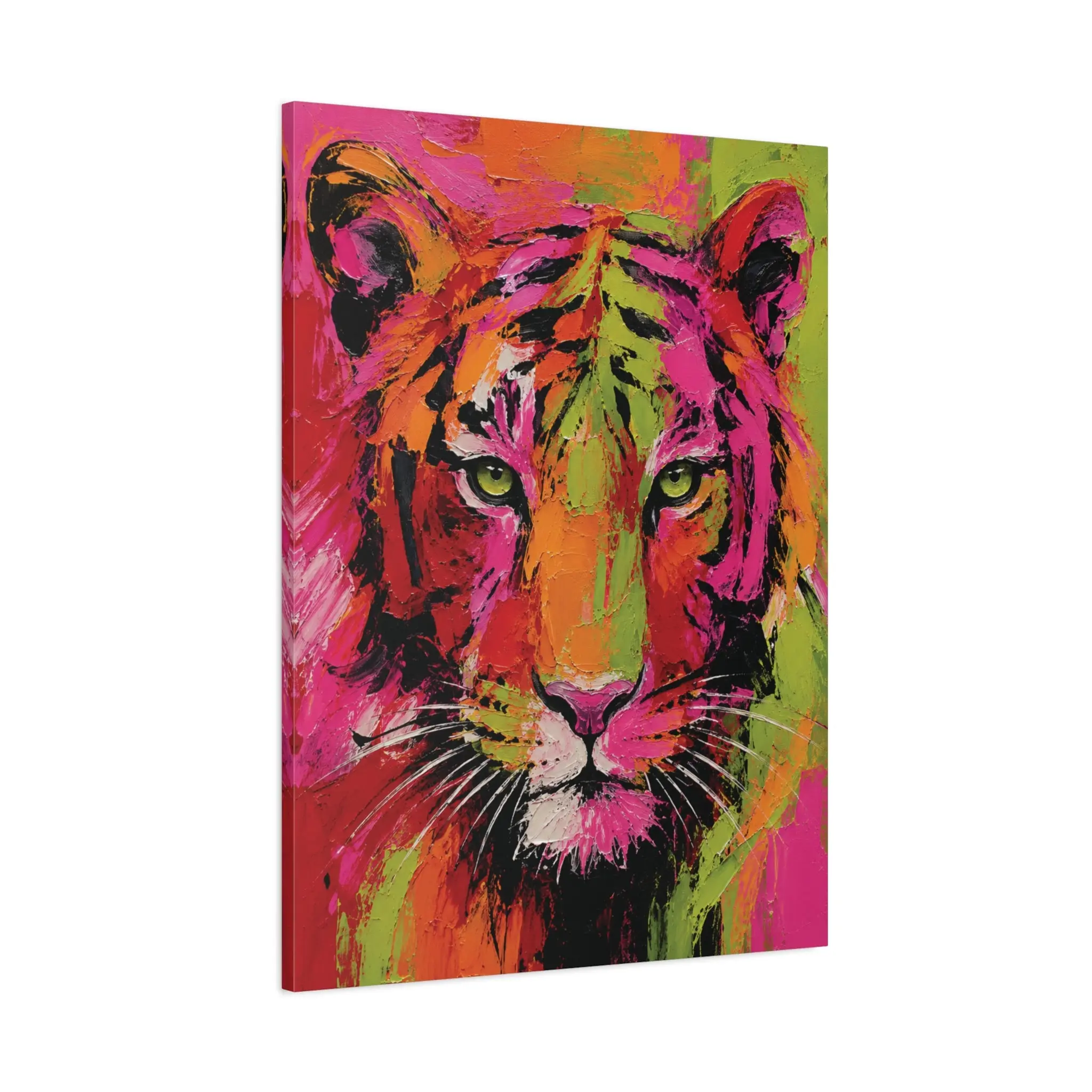 Electric Jungle Canvas IIM Bold Fauvism Tiger Portrait