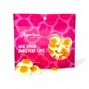 Mini Fried Eggs Gummy Candy - Sweet & Chewy Egg-Shaped Candy - 4 oz, 8 oz, 1 lb Bag